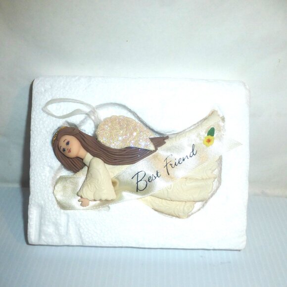 BEST FRIENDS GIFT LOT Musical Book Teddy Bear ANGEL Tree Ornament PLAQUE - Picture 5 of 16